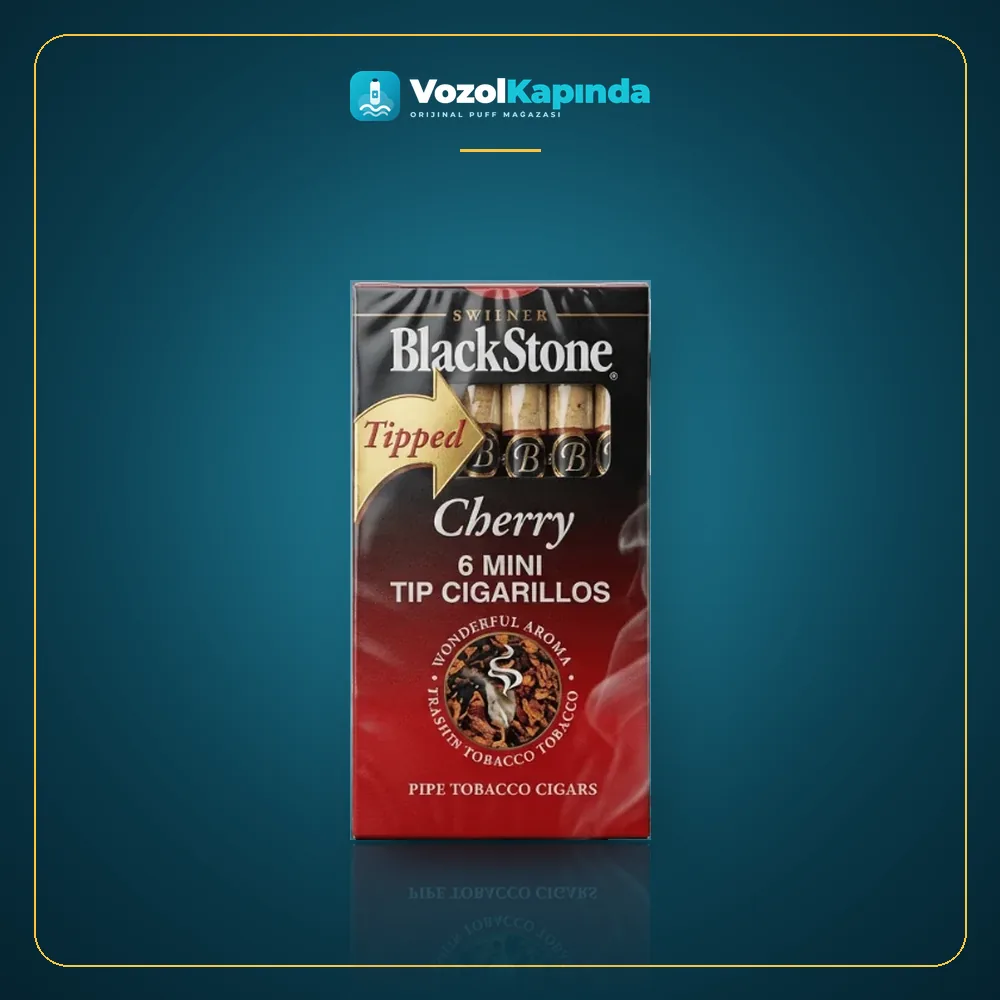 Blackstone Cherry 6 Mini Tip Sigarillo Ağızlıklı ürün görseli, orijinal sigarillo