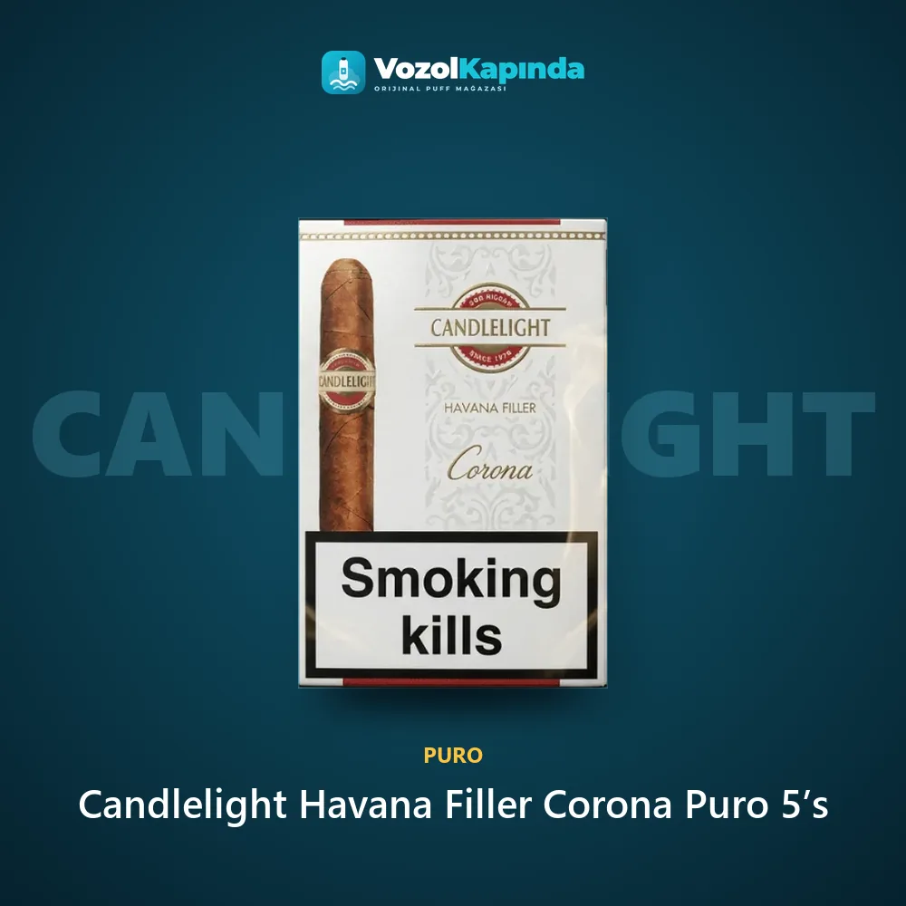 Candlelight Havana Filler Corona Puro 5’s sipariş avantajları: kapıda ödeme ve gizli paket