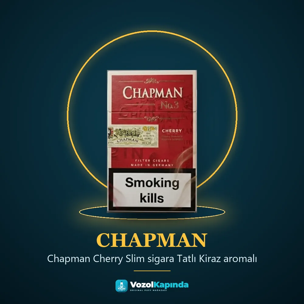 Chapman Cherry Slim sigara Tatlı Kiraz aromalı Sipariş Bilgileri Chapman Cherry Slim sigara Tatlı Kiraz aromalı özellikleri: orijinal ürün, kapıda ödeme, gizli paket