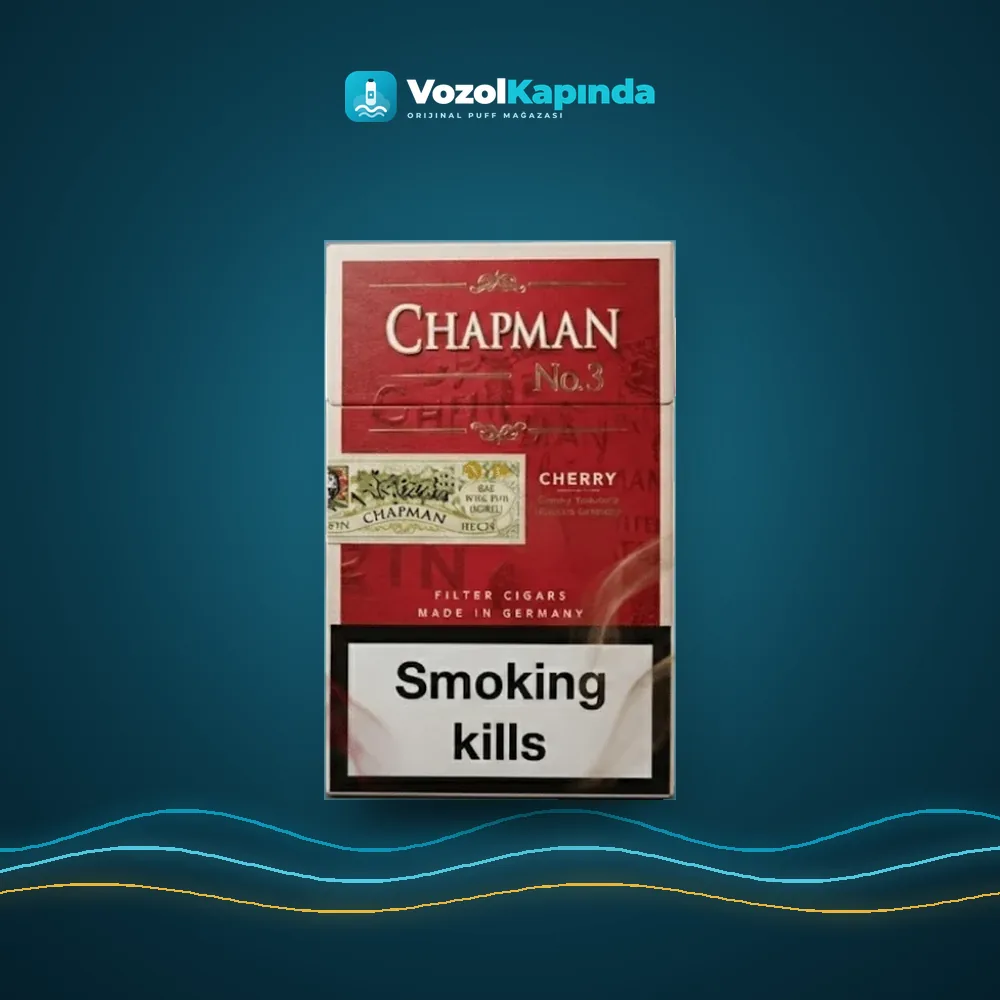 Chapman Cherry Slim sigara Tatlı Kiraz aromalı Fiyatı Chapman Cherry Slim sigara Tatlı Kiraz aromalı, Vozol Kapında orijinal sigara