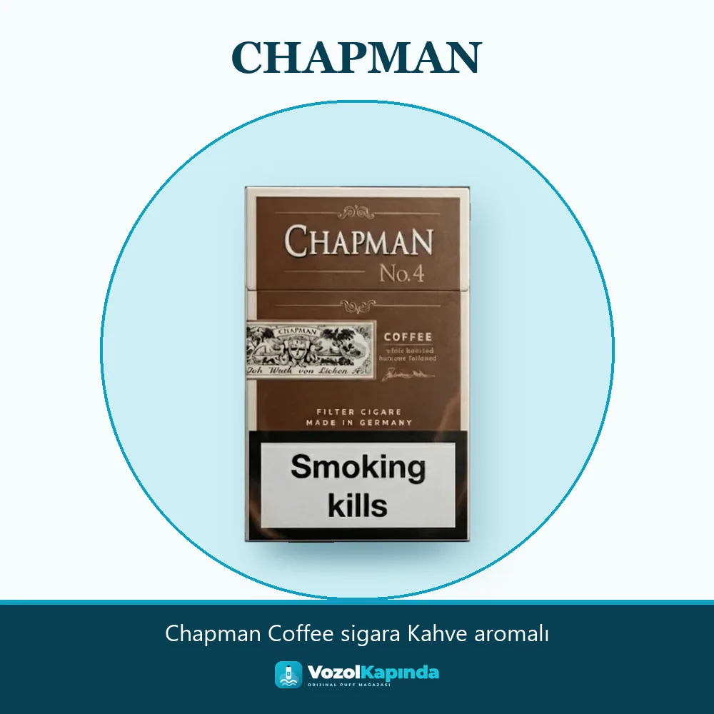 Chapman Coffee sigara Kahve aromalı Sipariş Bilgileri Chapman Coffee sigara Kahve aromalı bilgi kartı, orijinal sigara
