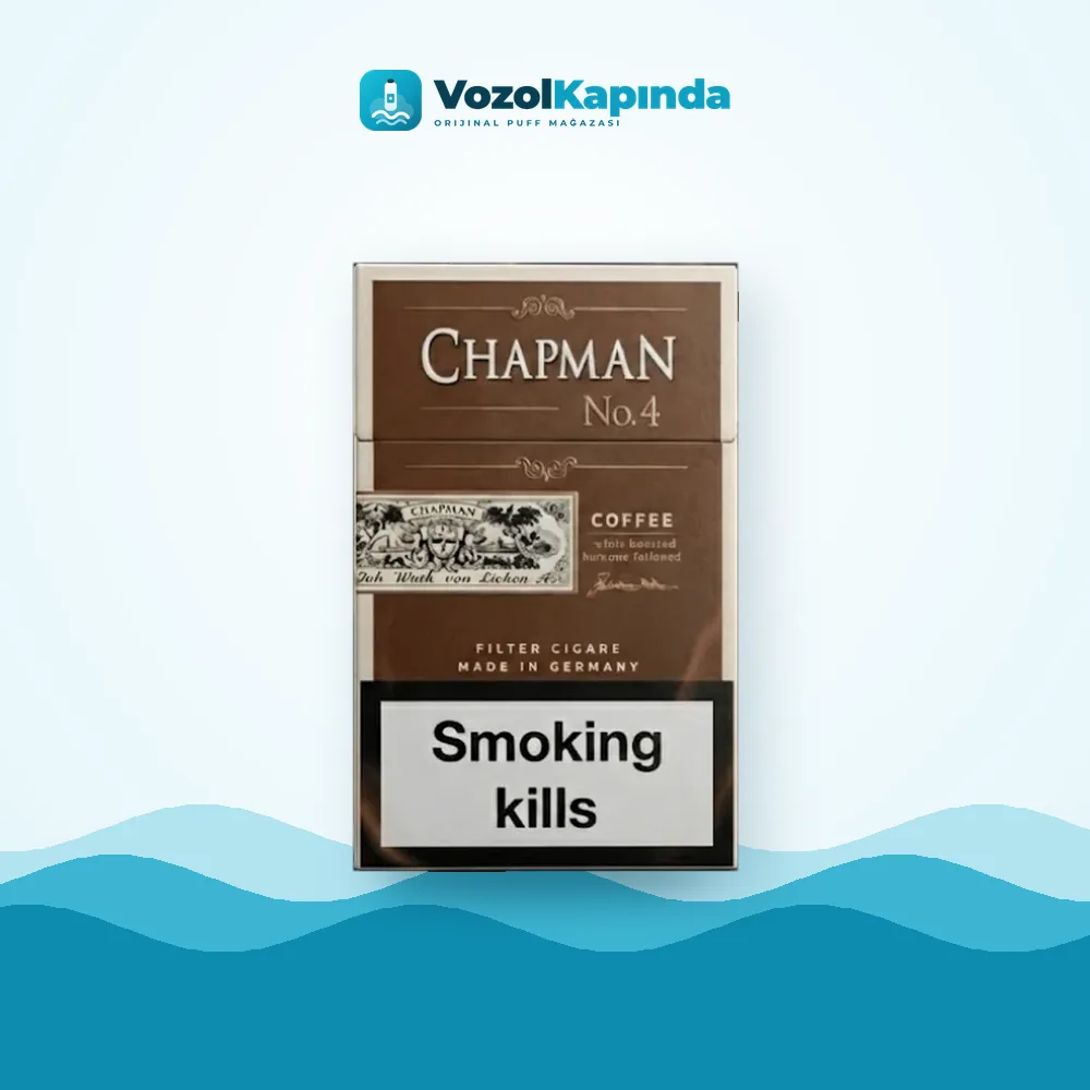 Chapman Coffee sigara Kahve aromalı Paket Görünümü Chapman Coffee sigara Kahve aromalı ürün görseli, orijinal sigara