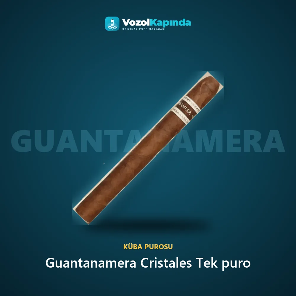 Guantanamera Cristales Tek puro Bilgi Kartı Guantanamera Cristales Tek puro bilgi kartı, orijinal Küba purosu