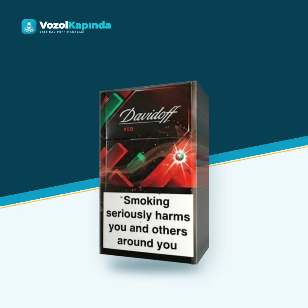 Davidoff Red Sigara Karpuz ve Mentol Aromalı Paket Görünümü Davidoff Red Sigara Karpuz ve Mentol Aromalı ürün görseli, orijinal sigara