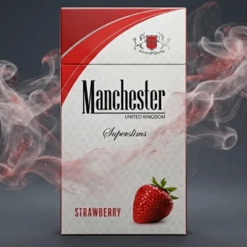 Manchester Superslims Strawberry sigara – Çilek aromalı