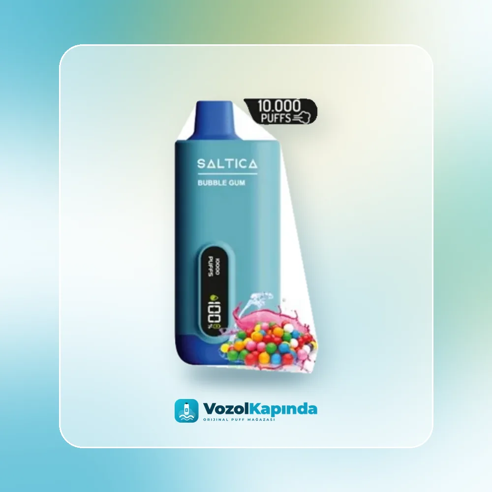 Saltica 10000 Bubble Gum Puff Dijital ekranlı fiyatı ve siparişi, Vozol Kapında