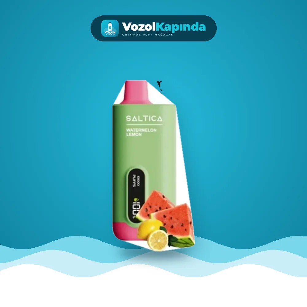 Saltica 10000 Watermelon Lemon Puff Dijital ekranlı Fiyatı Saltica 10000 Watermelon Lemon Puff Dijital ekranlı satın al, Vozol Kapında
