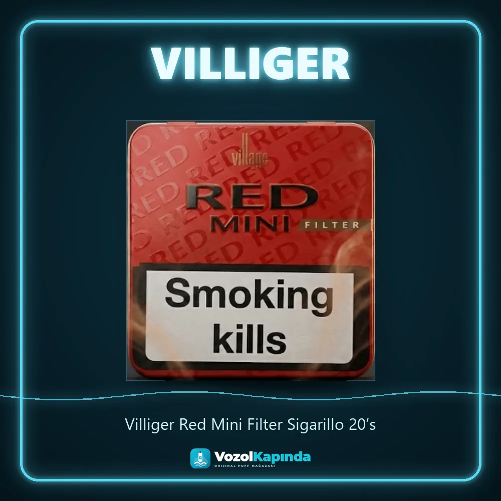 Villiger Red Mini Filter Sigarillo 20’s Bilgi Kartı Villiger Red Mini Filter Sigarillo 20’s sipariş avantajları: kapıda ödeme ve gizli paket