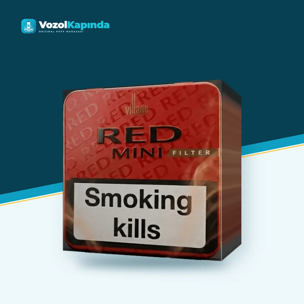 Villiger Red Mini Filter Sigarillo 20’s Ürün Görseli Villiger Red Mini Filter Sigarillo 20’s ön yüz görseli, orijinal ambalaj