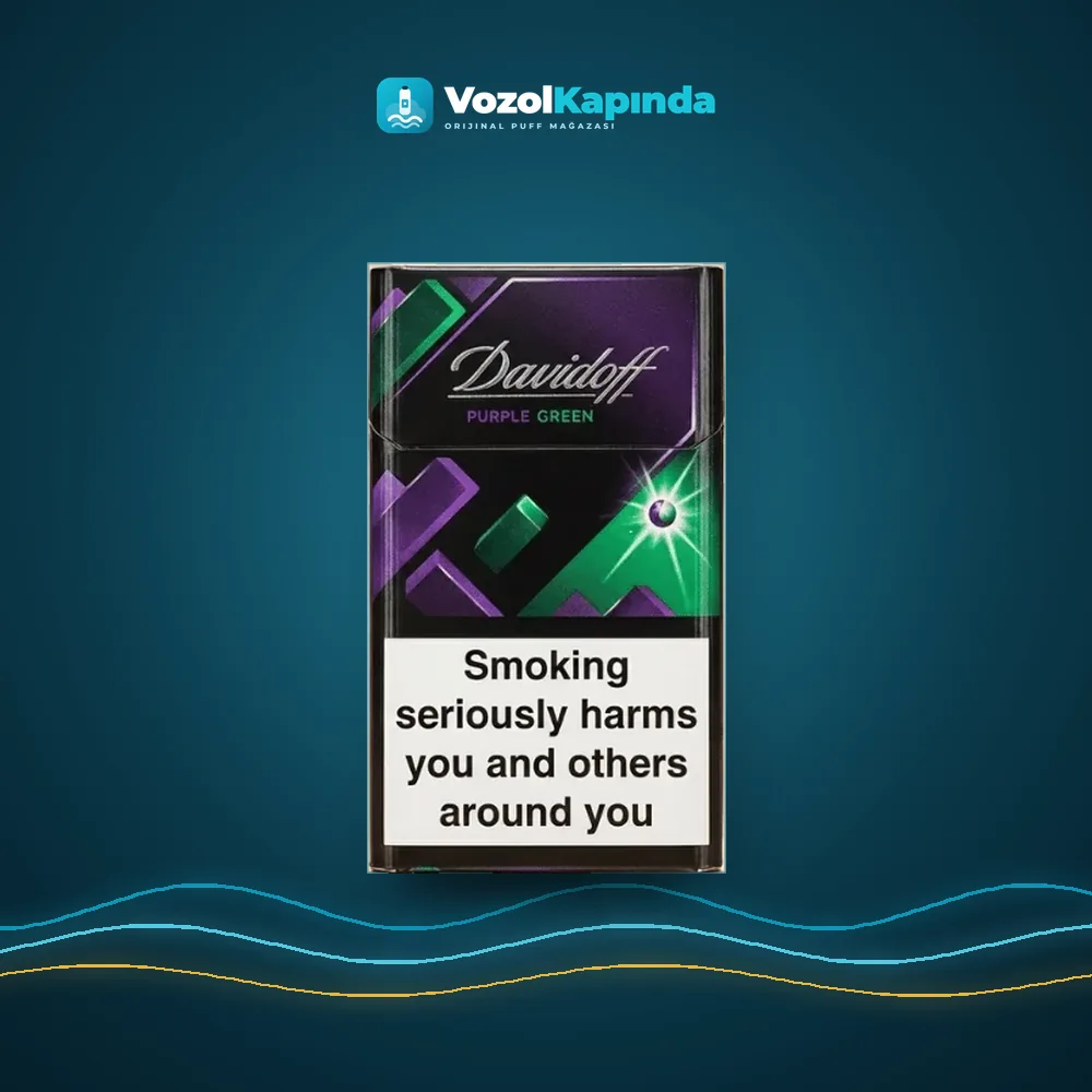 Davidoff Purple Green sigara Orman meyveleri ve Mentol Fiyatı Davidoff Purple Green sigara Orman meyveleri ve Mentol, Vozol Kapında orijinal sigara