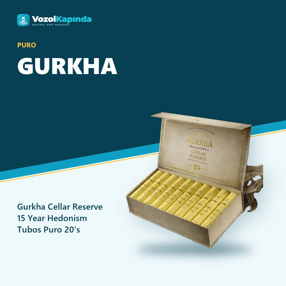 Gurkha Cellar Reserve 15 Year Hedonism Tubos Puro 20’s özellikleri: orijinal ürün, kapıda ödeme, gizli paket