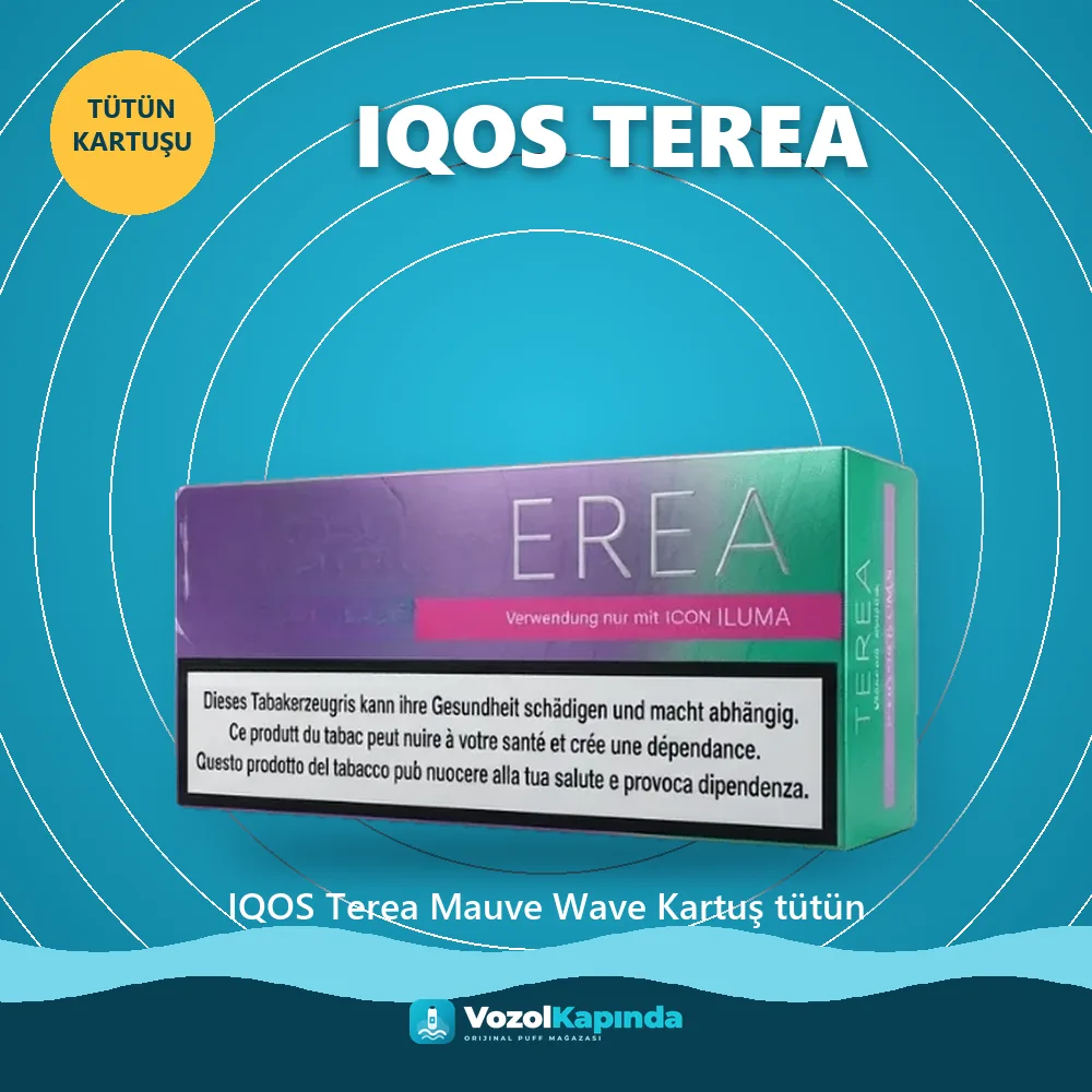 IQOS Terea Mauve Wave Kartuş tütün Bilgi Kartı IQOS Terea Mauve Wave Kartuş tütün sipariş avantajları: kapıda ödeme ve gizli paket