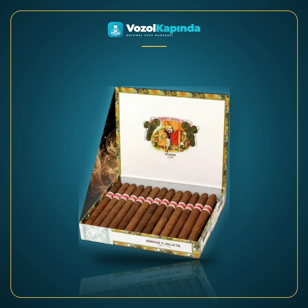 Romeo y Julieta 25 Puritos puro 25’s ön yüz görseli, orijinal ambalaj