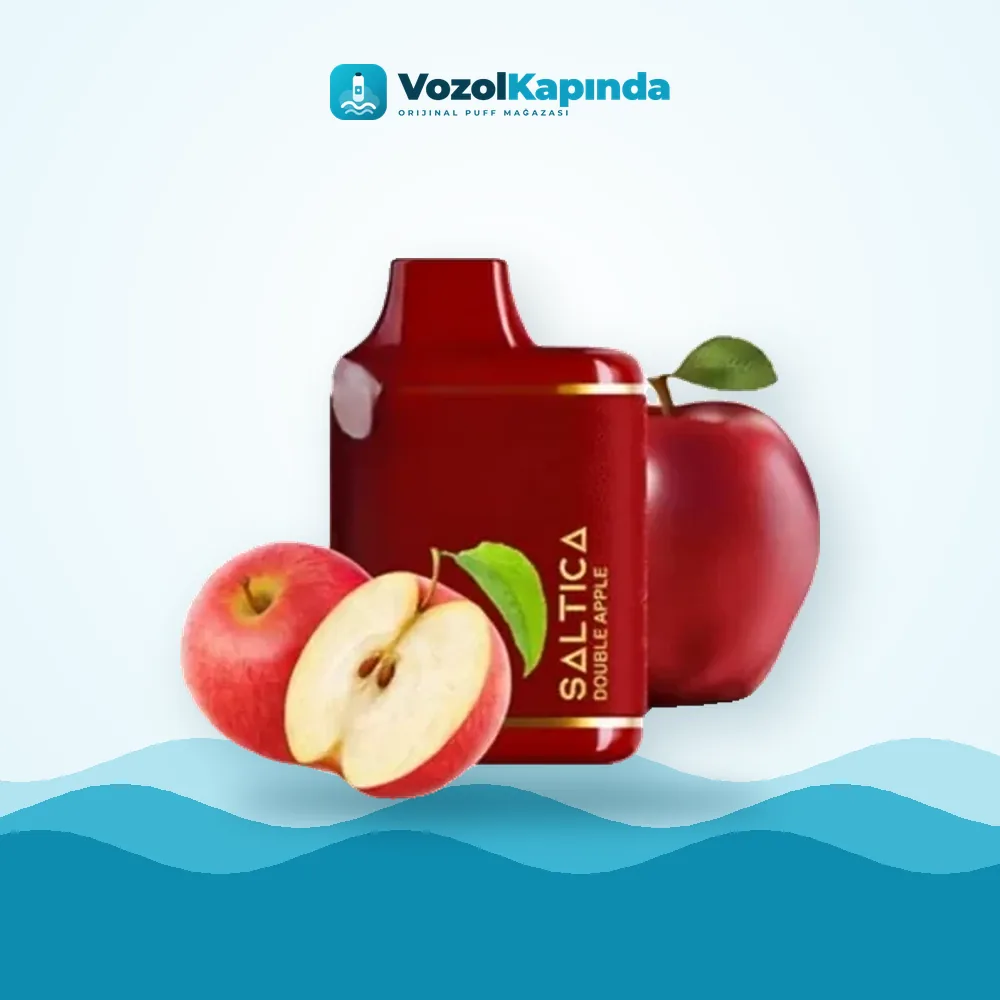 Saltica 7000 Double Apple Puff Leather Series ürün görseli, orijinal puff bar