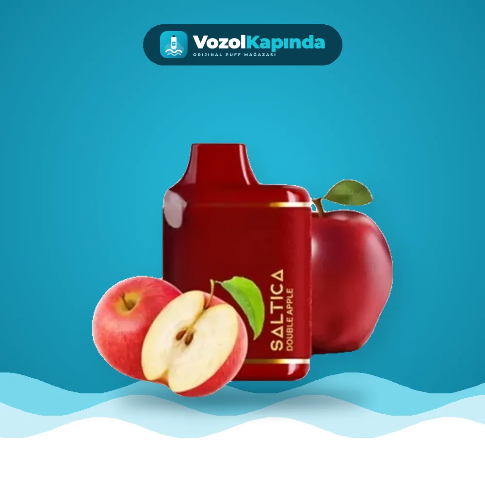 Saltica 7000 Double Apple Puff Leather Series fiyatı ve siparişi, Vozol Kapında