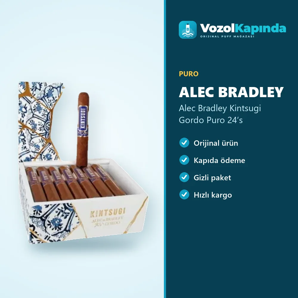 Alec Bradley Kintsugi Gordo Puro 24’s Özellikleri Alec Bradley Kintsugi Gordo Puro 24’s özellikleri: orijinal ürün, kapıda ödeme, gizli paket