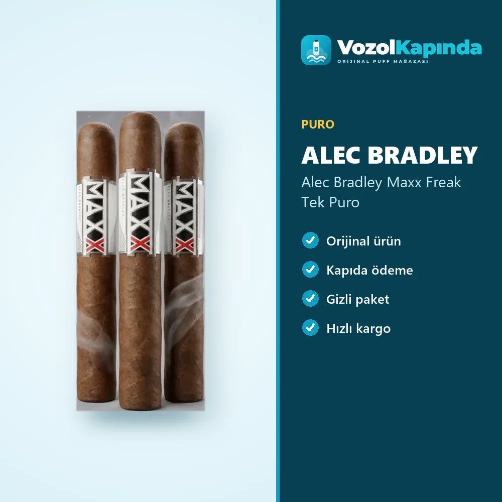 Alec Bradley Maxx Freak Tek Puro özellikleri: orijinal ürün, kapıda ödeme, gizli paket