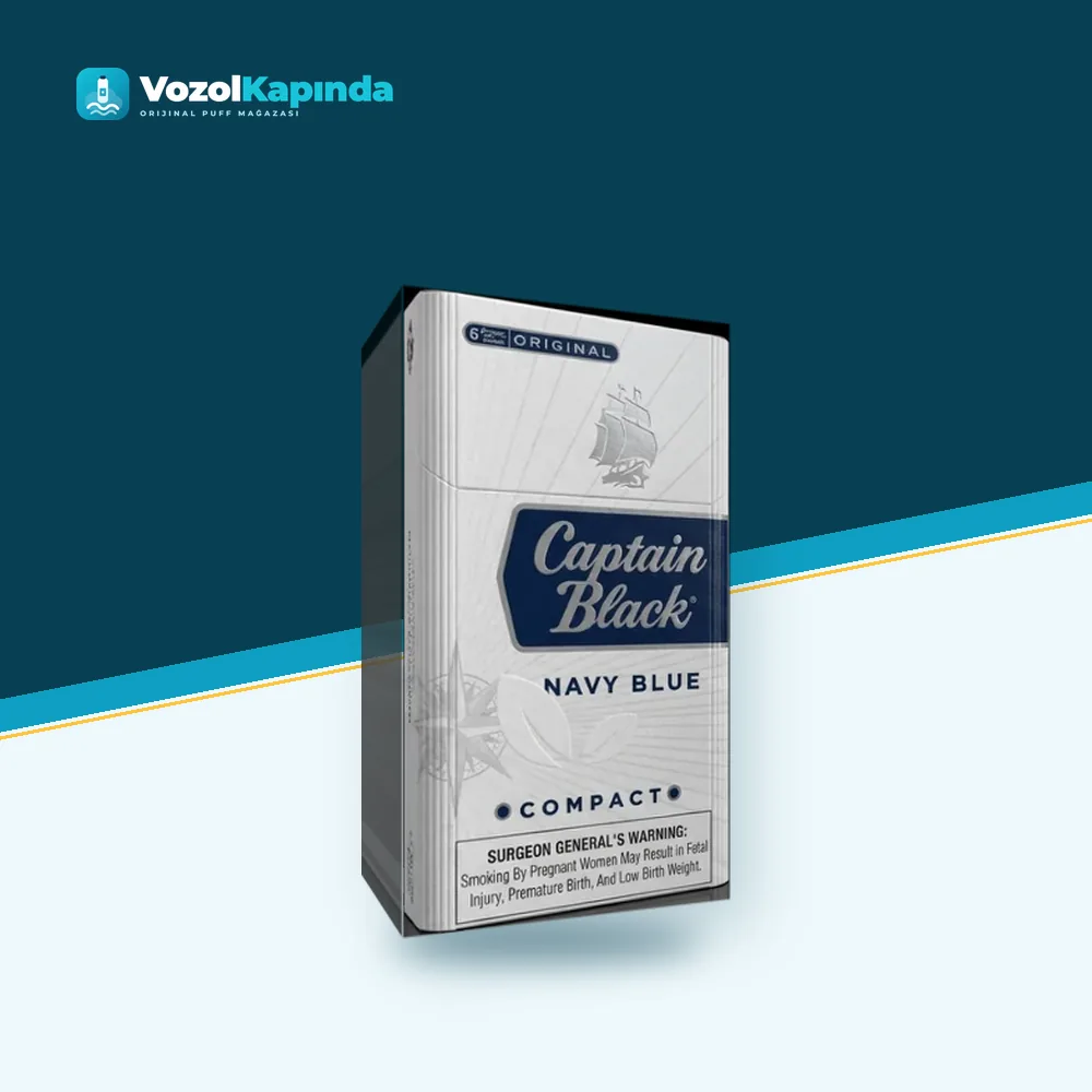 Captain Black Navy Blue Compact sigara SLİM ön yüz görseli, orijinal ambalaj