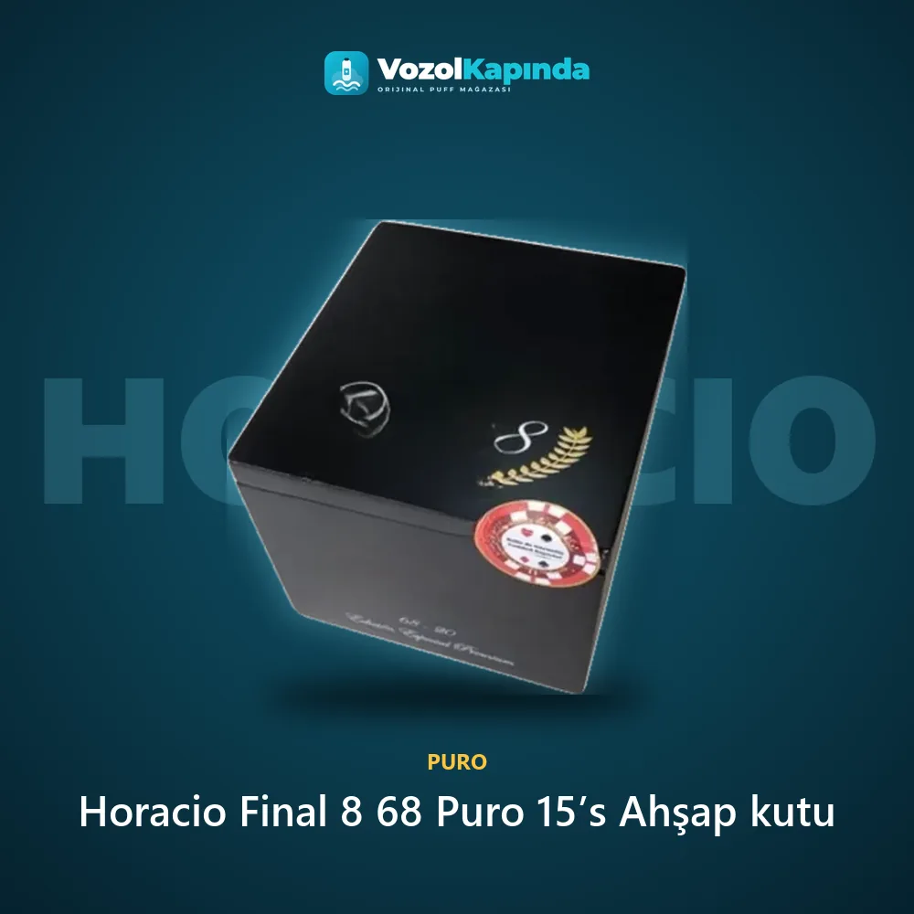 Horacio Final 8 68 Puro 15’s Ahşap kutu Özellikleri Horacio Final 8 68 Puro 15’s Ahşap kutu sipariş avantajları: kapıda ödeme ve gizli paket