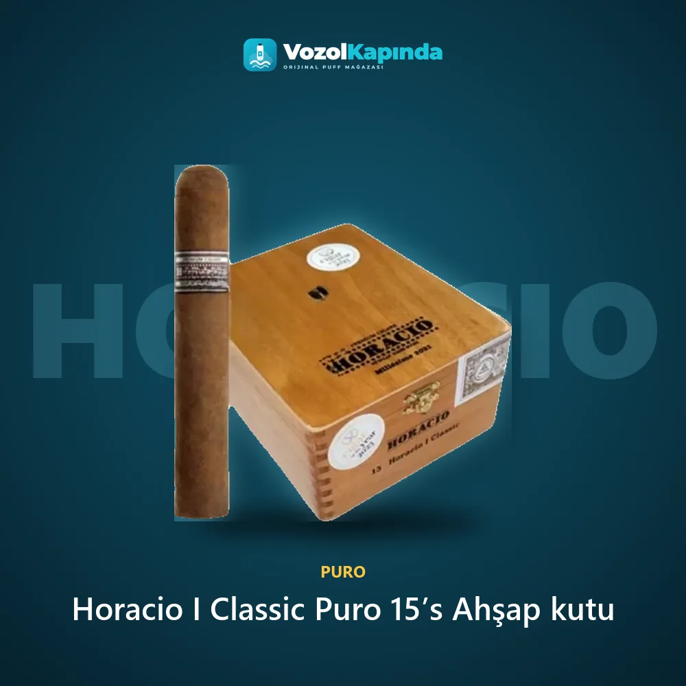Horacio I Classic Puro 15’s Ahşap kutu sipariş avantajları: kapıda ödeme ve gizli paket