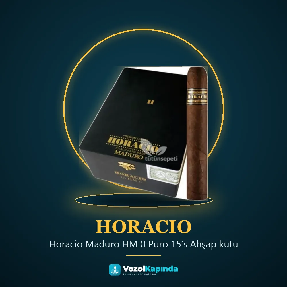 Horacio Maduro HM 0 Puro 15’s Ahşap kutu Bilgi Kartı Horacio Maduro HM 0 Puro 15’s Ahşap kutu bilgi kartı, orijinal puro