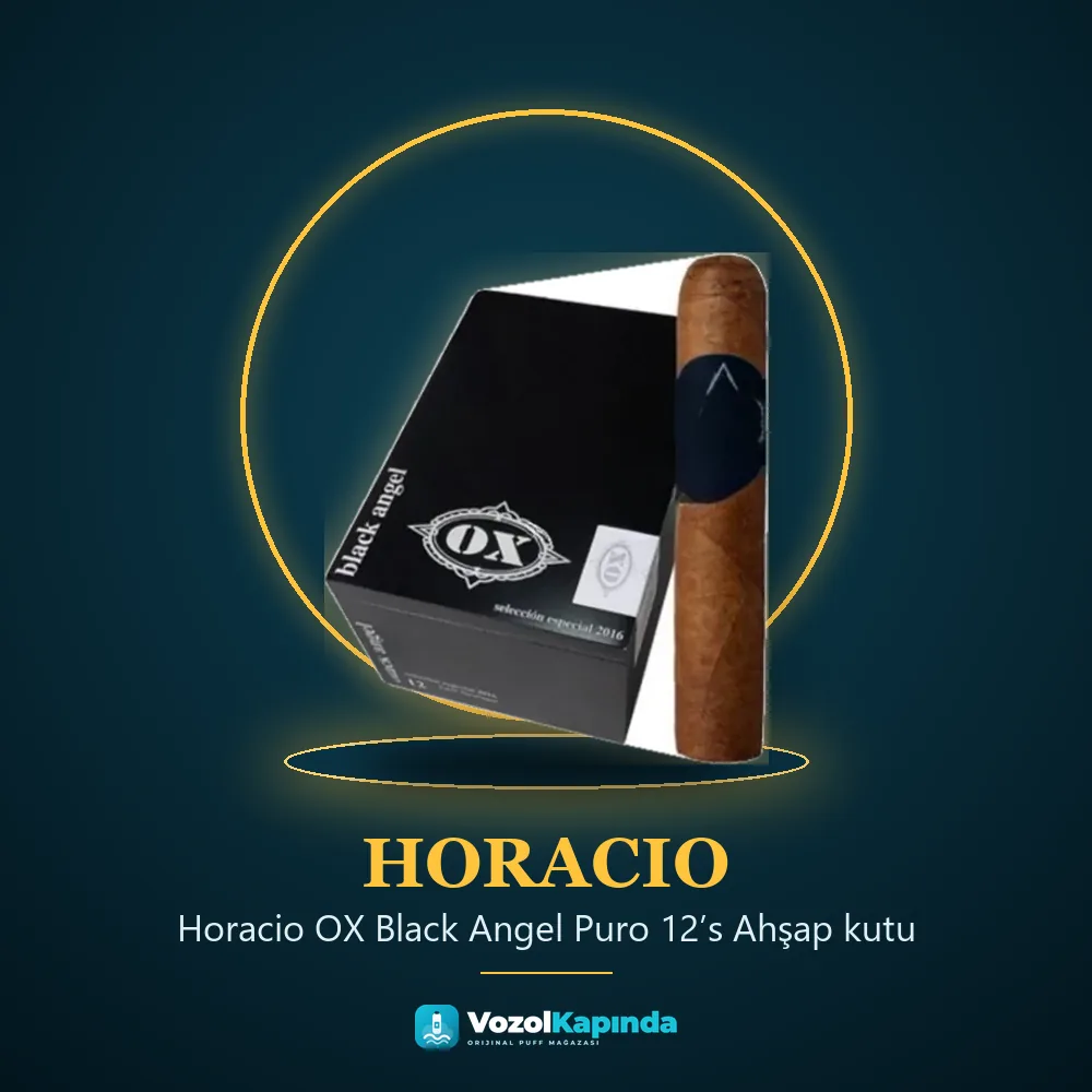 Horacio OX Black Angel Puro 12’s Ahşap kutu Özellikleri Horacio OX Black Angel Puro 12’s Ahşap kutu sipariş avantajları: kapıda ödeme ve gizli paket