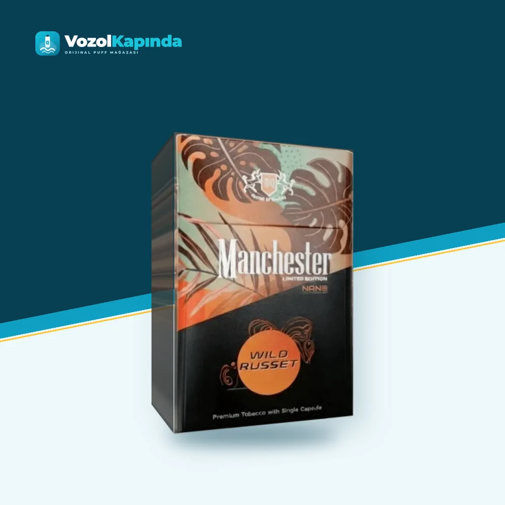 Manchester Wild Russet Nano Superslim Portakal aromalı paket görünümü