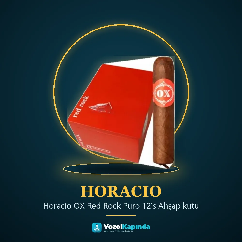 Horacio OX Red Rock Puro 12’s Ahşap kutu sipariş avantajları: kapıda ödeme ve gizli paket