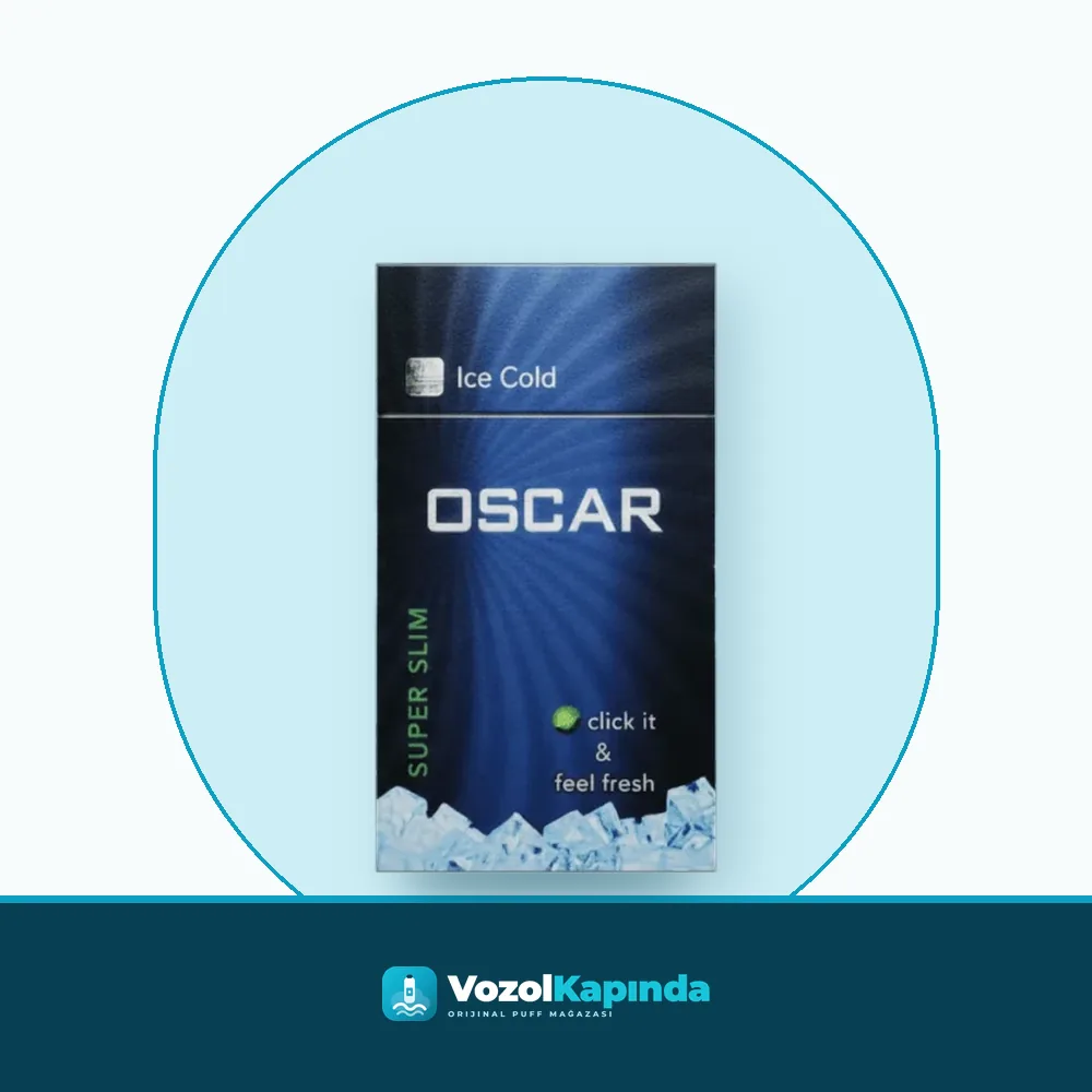 Oscar Ice Cold Superslim Sigara Mentollü paket görünümü