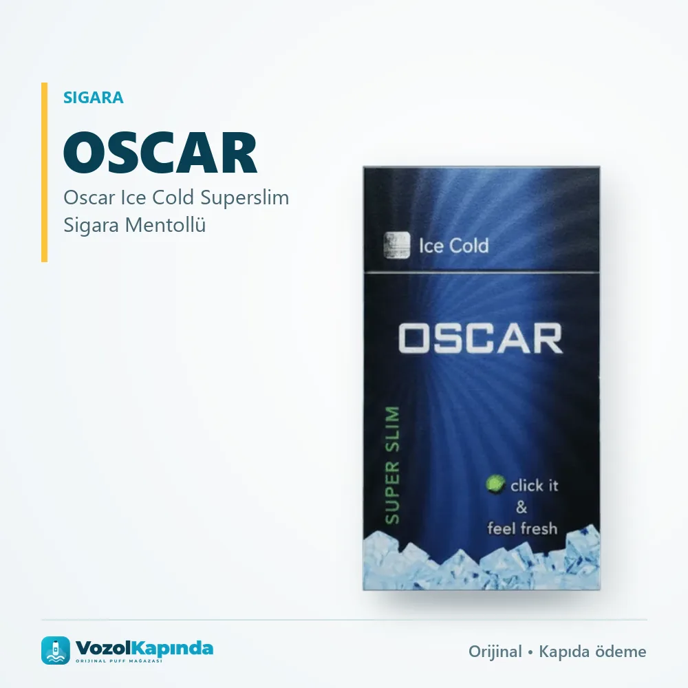 Oscar Ice Cold Superslim Sigara Mentollü bilgi kartı, orijinal sigara