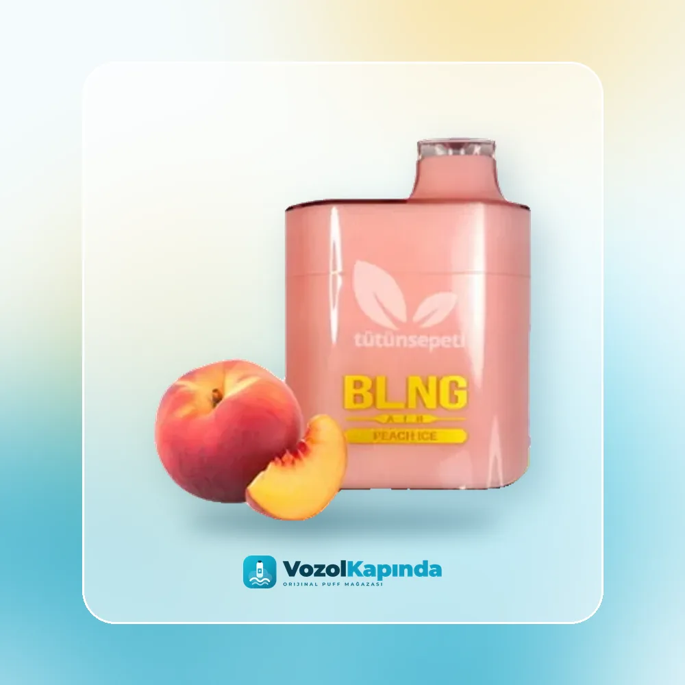 BLNG Air 6000 Peach ice Puff Şeftali ve Mentol Satın Al BLNG Air 6000 Peach ice Puff Şeftali ve Mentol fiyatı ve siparişi, Vozol Kapında