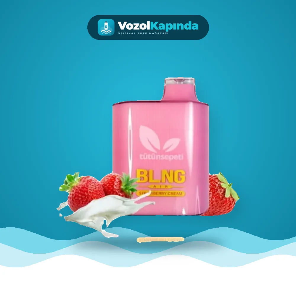 BLNG Air 6000 Strawberry Cream Puff Kremalı çilek fiyatı ve siparişi, Vozol Kapında