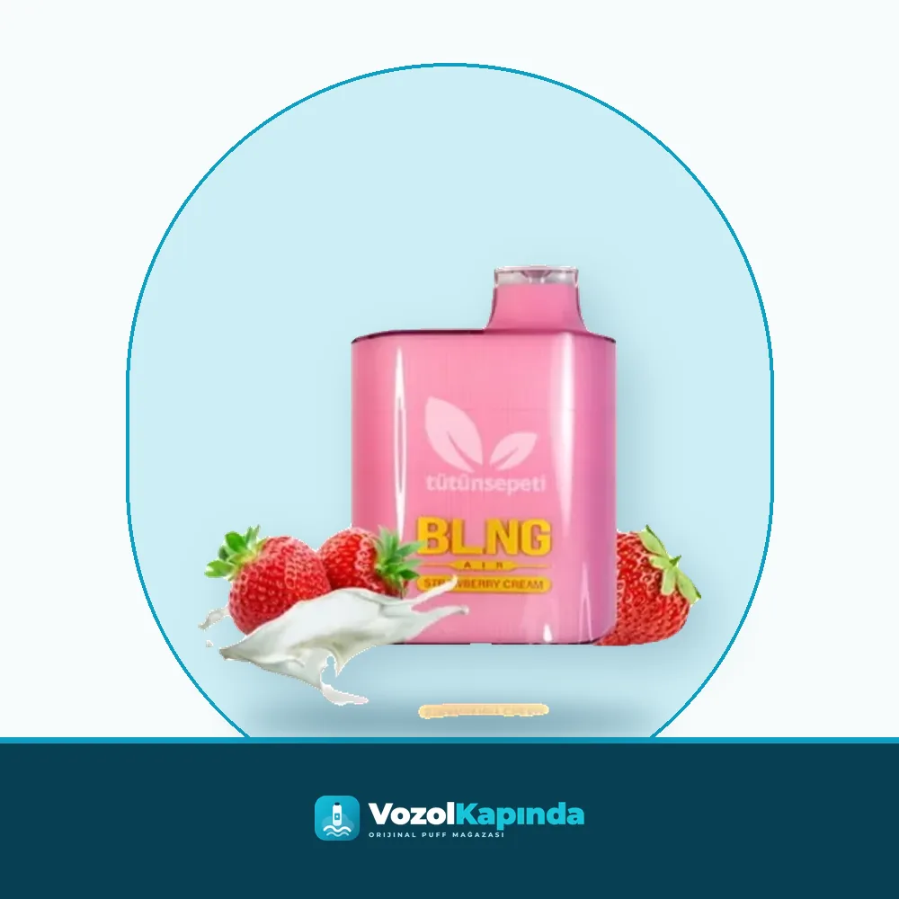 BLNG Air 6000 Strawberry Cream Puff Kremalı çilek paket görünümü