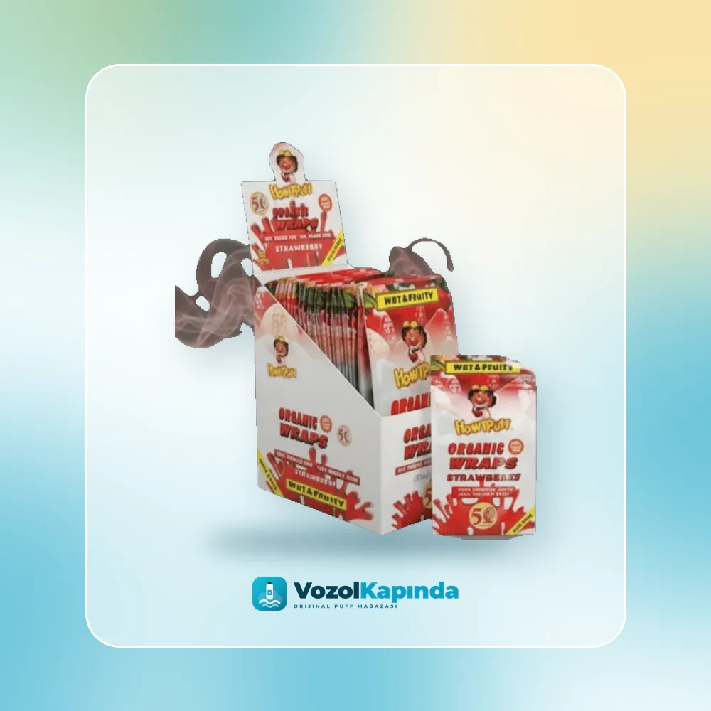 Honeypuff Organic Wraps Çilek aromalı sarma kağıdı Fiyatı Honeypuff Organic Wraps Çilek aromalı sarma kağıdı fiyatı ve siparişi, Vozol Kapında