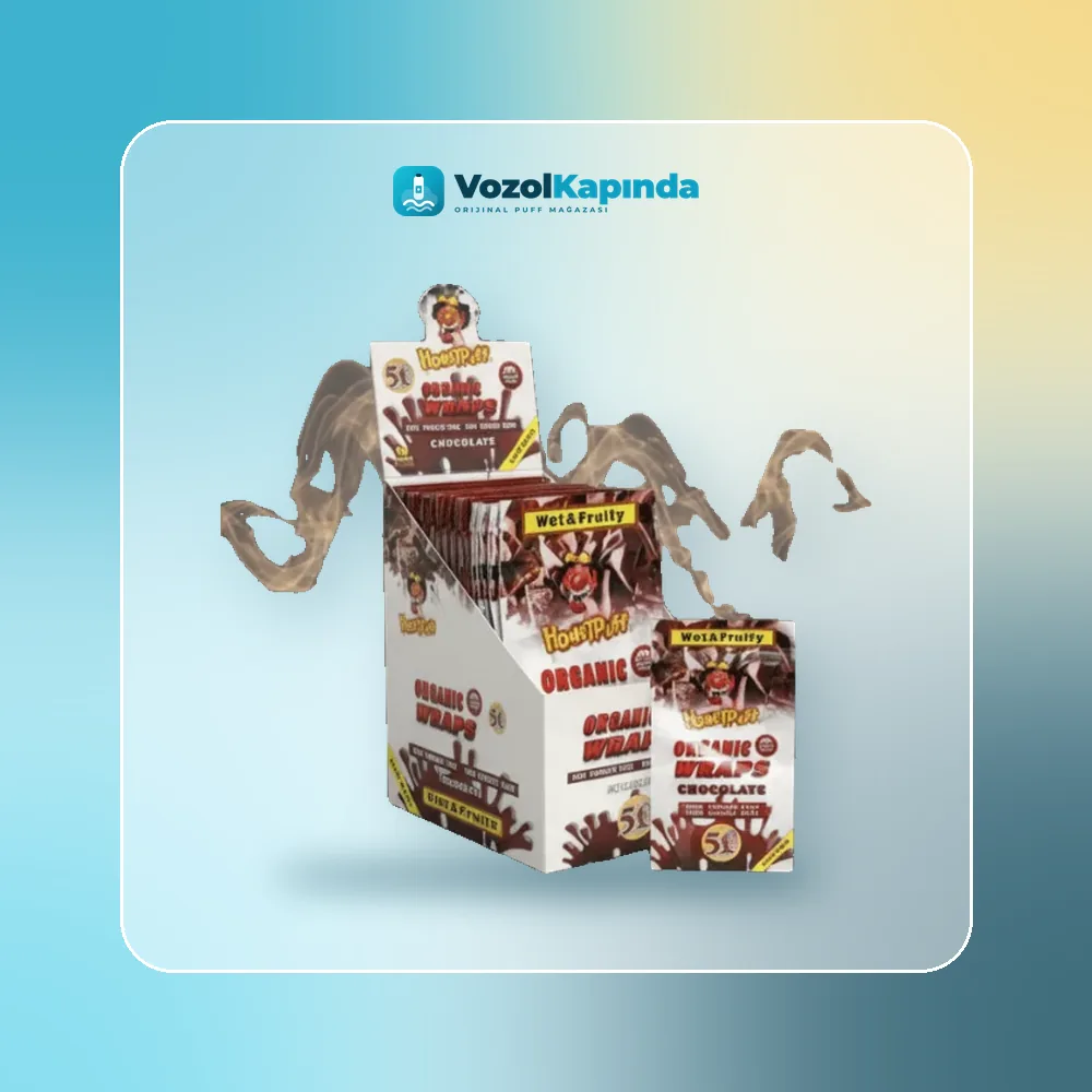 Honeypuff Organic Wraps Kağıt Chocolate paket görünümü