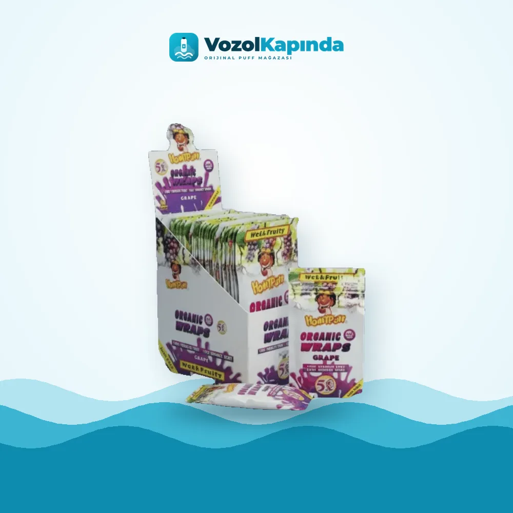 Honeypuff Organic Wraps Üzüm aromalı sarma kağıdı ürün görseli, orijinal sarma kağıdı
