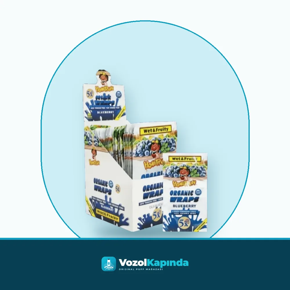 Honeypuff Organic Wraps Yabanmersini aromalı sarma kağıdı Orijinal Ambalaj Honeypuff Organic Wraps Yabanmersini aromalı sarma kağıdı ürün görseli, orijinal sarma kağıdı