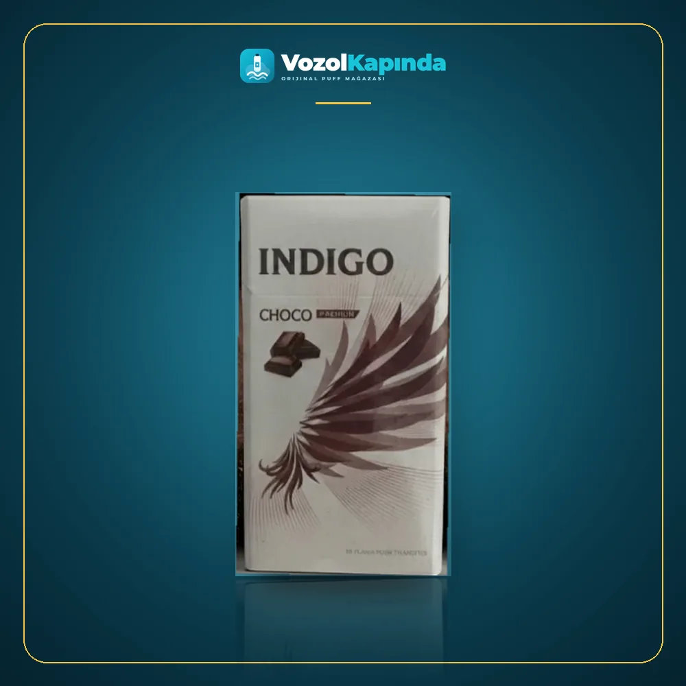 Indigo Choco (Çikolata) İthal Sigara Superslim Orijinal Ambalaj Indigo Choco (Çikolata) İthal Sigara Superslim ön yüz görseli, orijinal ambalaj