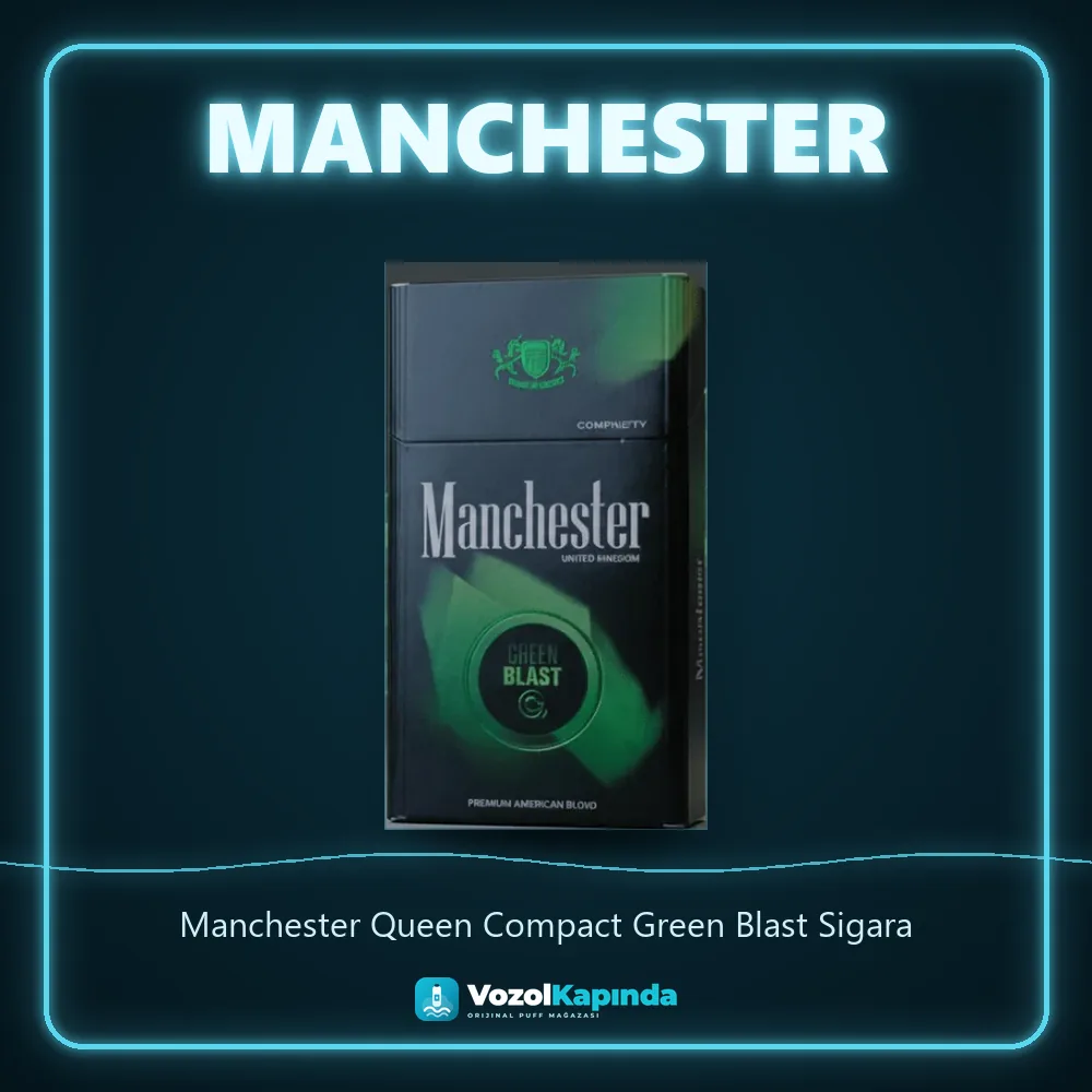 Manchester Queen Compact Green Blast Sigara özellikleri: orijinal ürün, kapıda ödeme, gizli paket