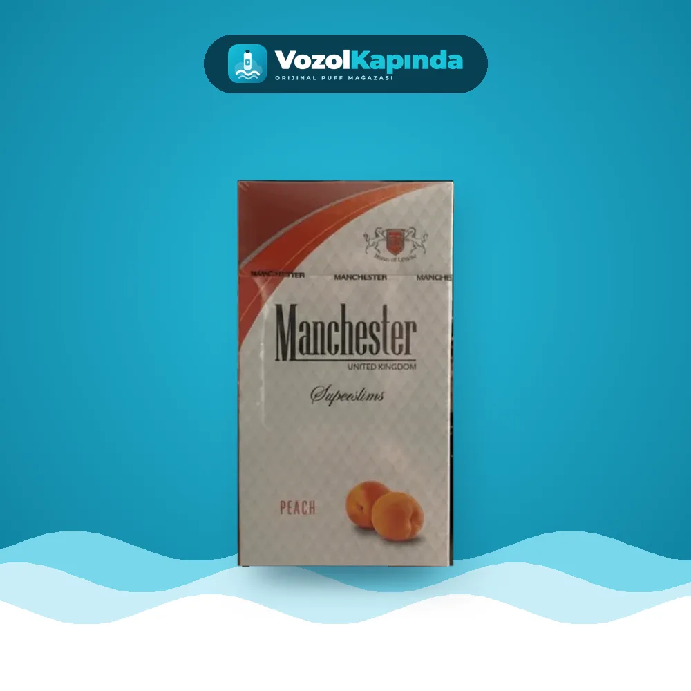 Manchester Superslims Peach Şeftali Aromalı Sigara fiyatı ve siparişi, Vozol Kapında