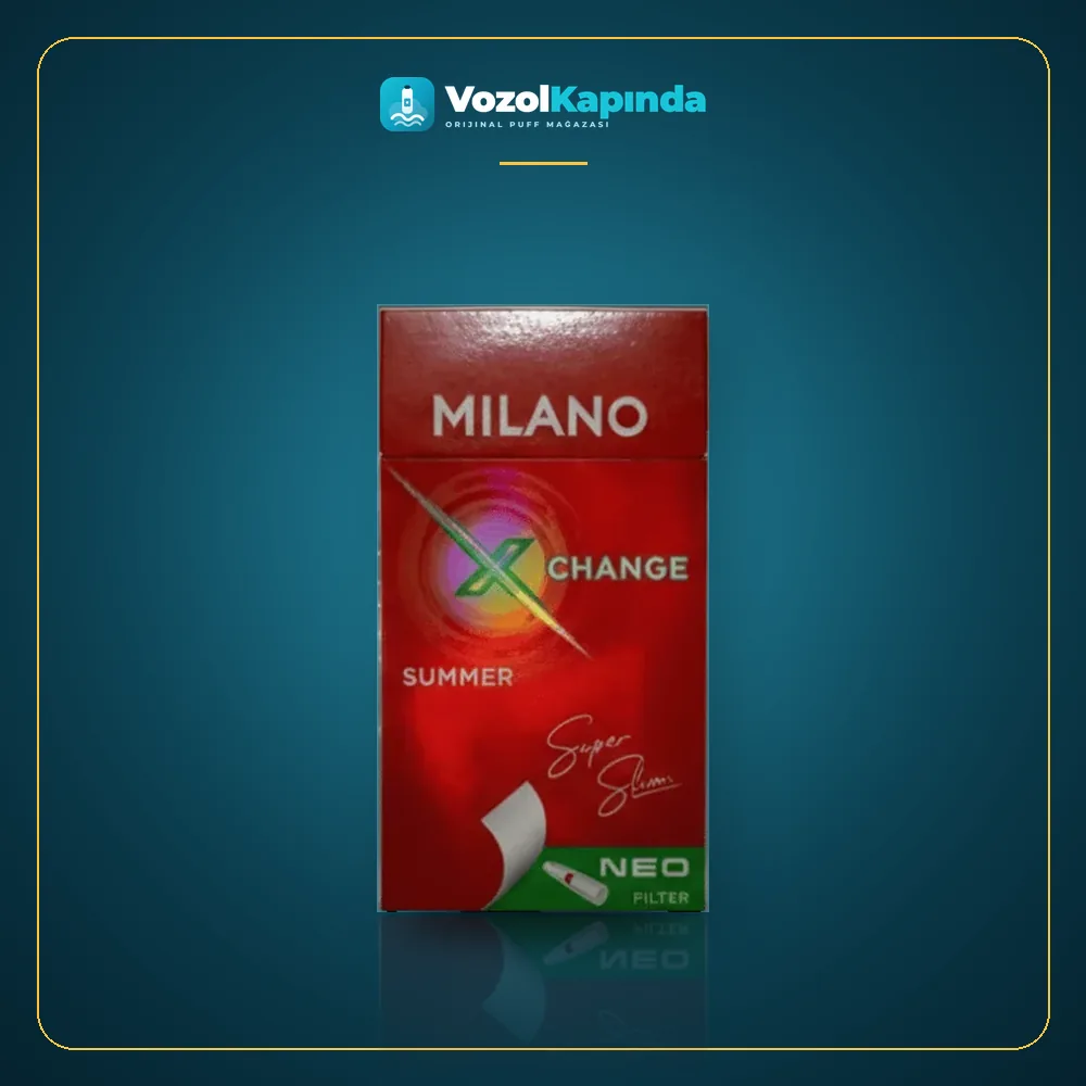 Milano X Change Summer Sigara Karpuz Aromalı Ürün Görseli Milano X Change Summer Sigara Karpuz Aromalı ön yüz görseli, orijinal ambalaj
