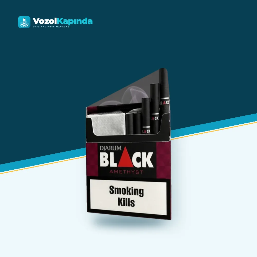 Djarum Black Amethyst Sigara 10’s Tatlı Üzüm Ve Karanfil Paket Görünümü Djarum Black Amethyst Sigara 10’s Tatlı Üzüm Ve Karanfil paket görünümü