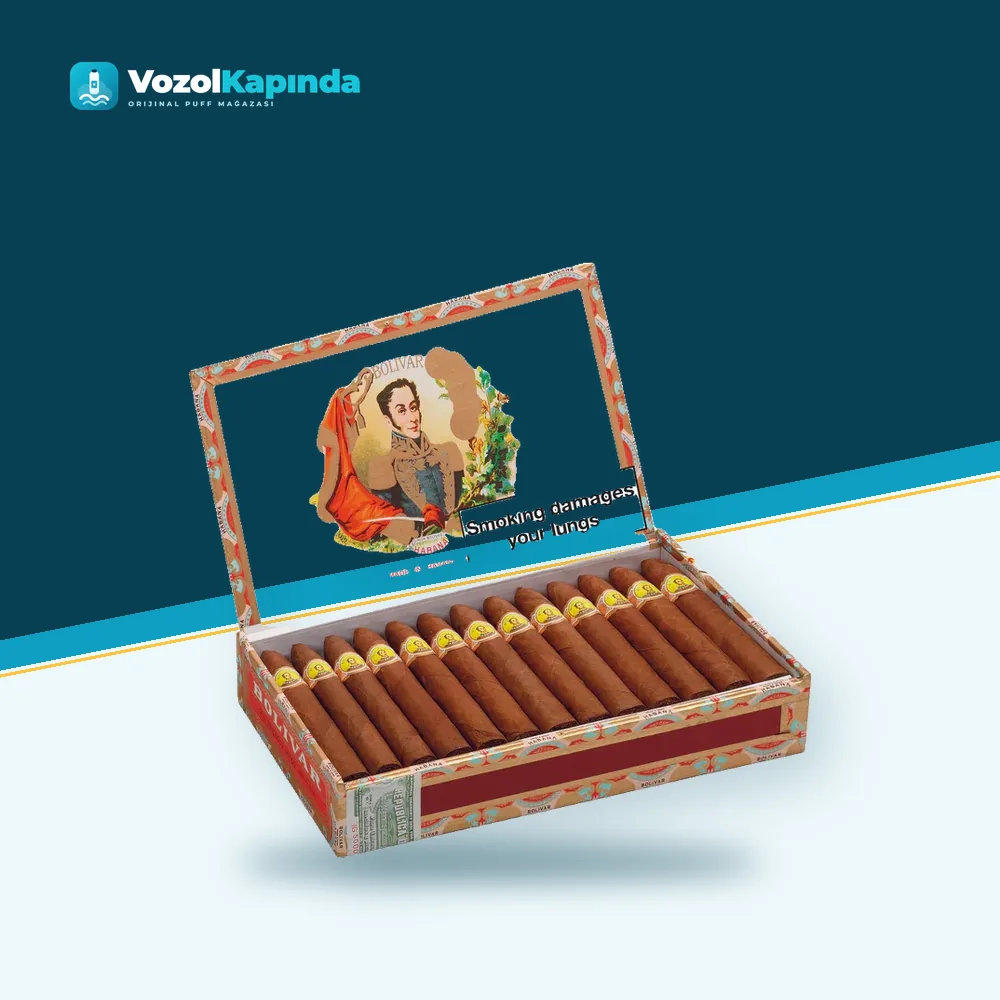 Bolivar Belicosos Finos Puro Tubos 25’s FREESHOP Orijinal Ambalaj Bolivar Belicosos Finos Puro Tubos 25’s FREESHOP ürün görseli, orijinal Küba purosu