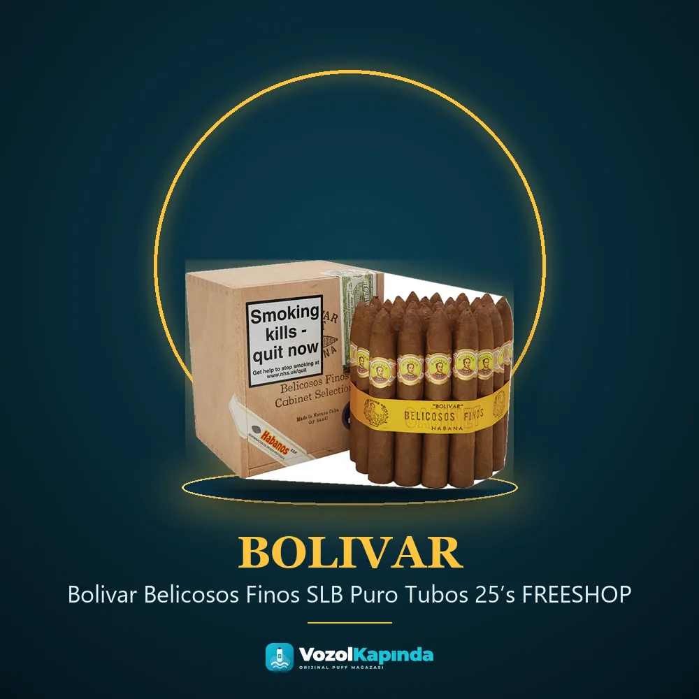 Bolivar Belicosos Finos SLB Puro Tubos 25’s FREESHOP Özellikleri Bolivar Belicosos Finos SLB Puro Tubos 25’s FREESHOP bilgi kartı, orijinal Küba purosu