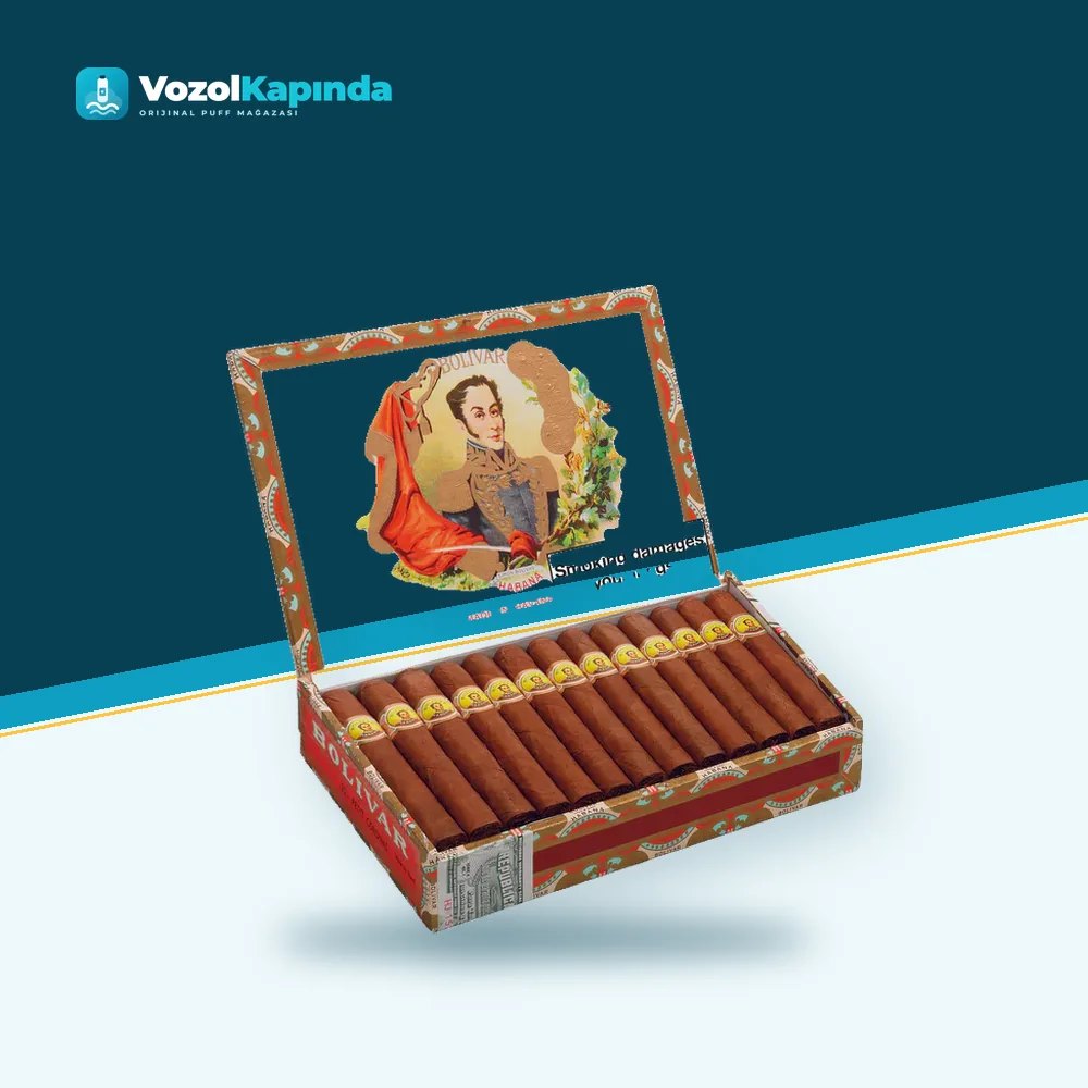 Bolivar Petit Coronas Puro 25’s FREESHOP Paket Görünümü Bolivar Petit Coronas Puro 25’s FREESHOP ön yüz görseli, orijinal ambalaj