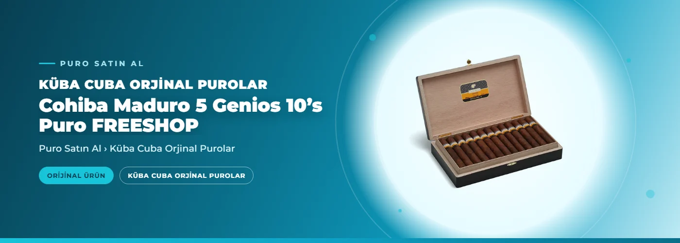 Cohiba Maduro 5 Genios 10’s Puro FREESHOP