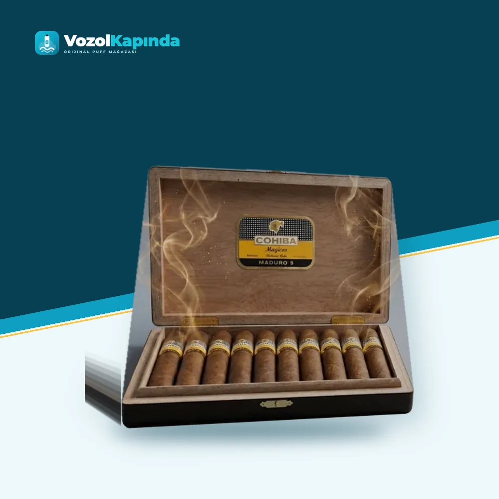 Cohiba Maduro 5 Magicos 10’s Puro FREESHOP Ürün Görseli Cohiba Maduro 5 Magicos 10’s Puro FREESHOP ürün görseli, orijinal Küba purosu