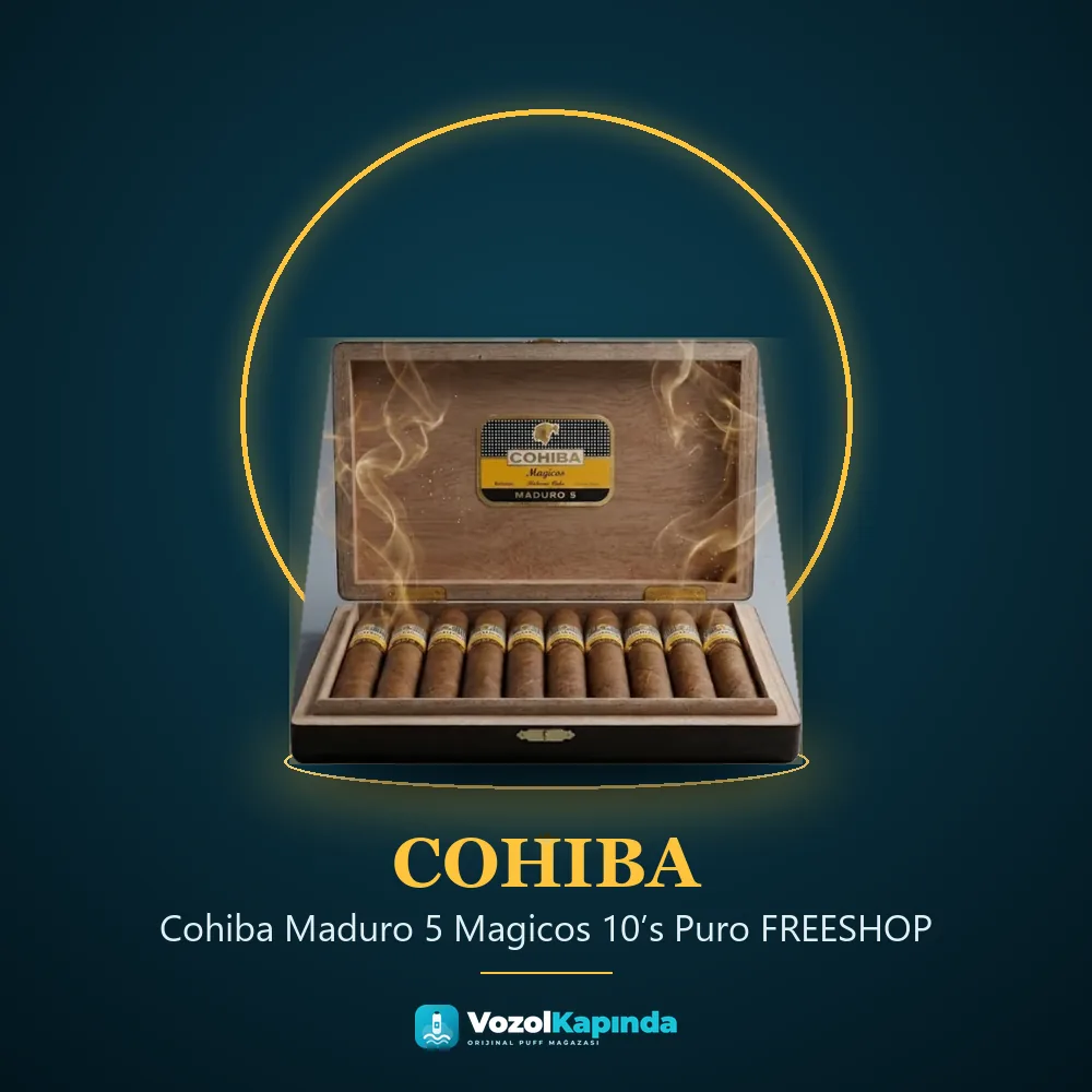 Cohiba Maduro 5 Magicos 10’s Puro FREESHOP Sipariş Bilgileri Cohiba Maduro 5 Magicos 10’s Puro FREESHOP sipariş avantajları: kapıda ödeme ve gizli paket