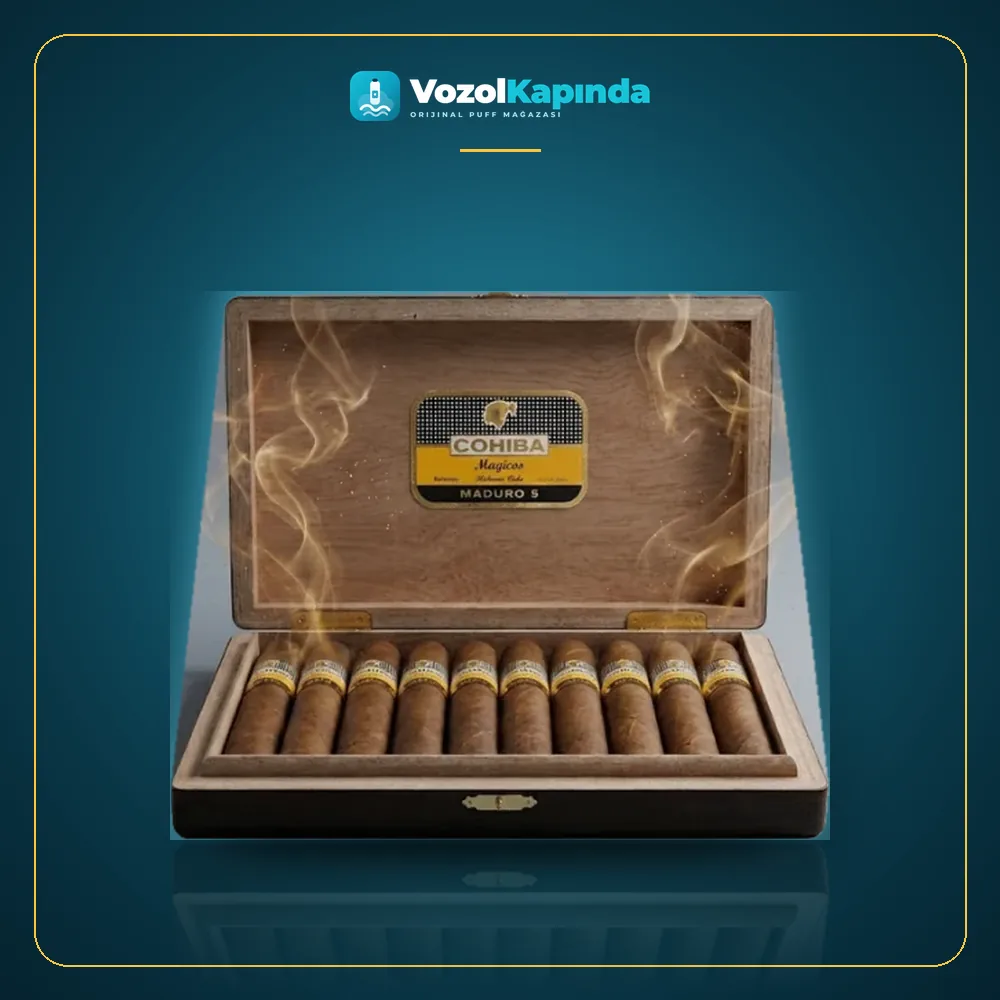 Cohiba Maduro 5 Magicos 25’s Puro FREESHOP Orijinal Ambalaj Cohiba Maduro 5 Magicos 25’s Puro FREESHOP paket görünümü