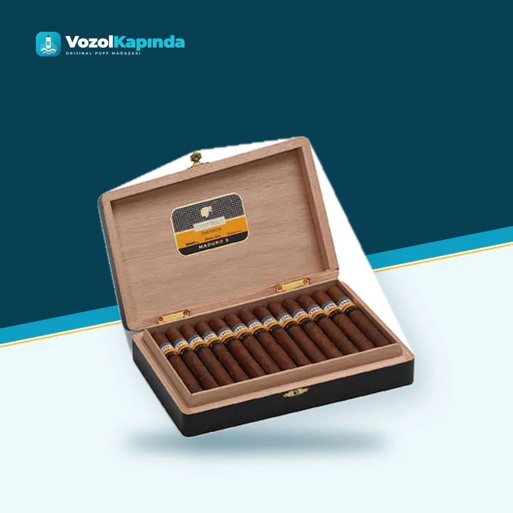 Cohiba Maduro 5 Secretos 10’s Puro FREESHOP Orijinal Ambalaj Cohiba Maduro 5 Secretos 10’s Puro FREESHOP paket görünümü
